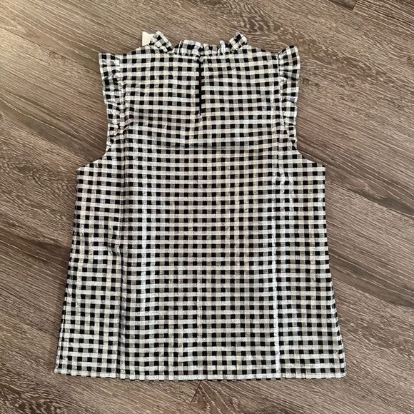 J. Crew Factory Sleeveless ruffleneck top New - Picture 6 of 6